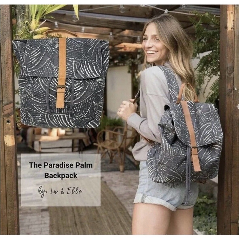Lu & Elle Paradise Palm backpack